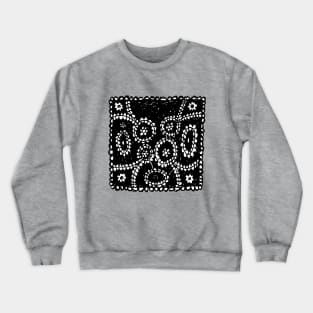 Black Doily Crewneck Sweatshirt